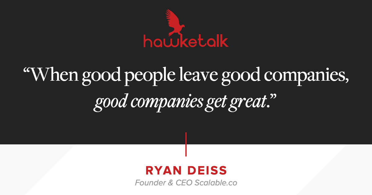 HawkeTalk Quote from Ryan Deiss; Founder & CEO of Scalable.io