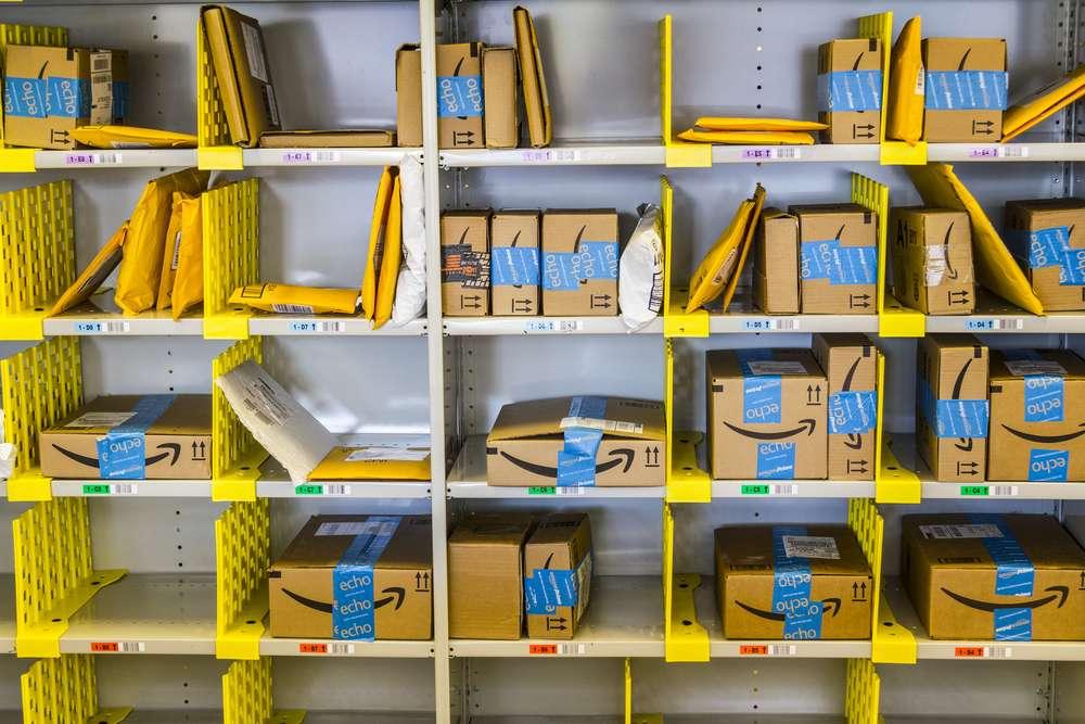 Amazon Products in Shipping Warehouse
