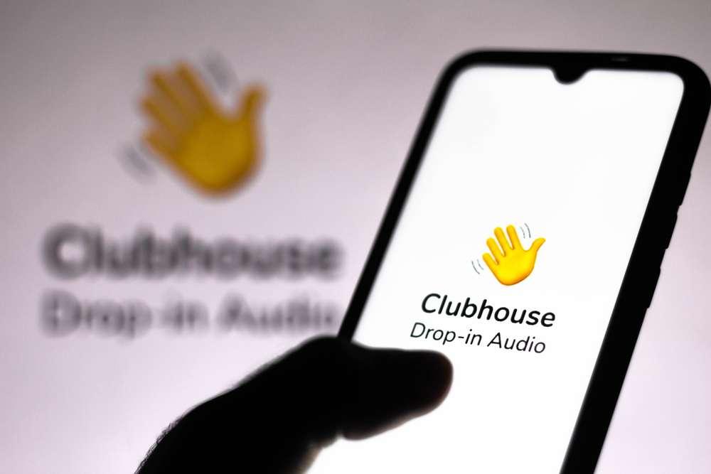 CLUBHOUSE Drop-in Audio on Smartphone Screen