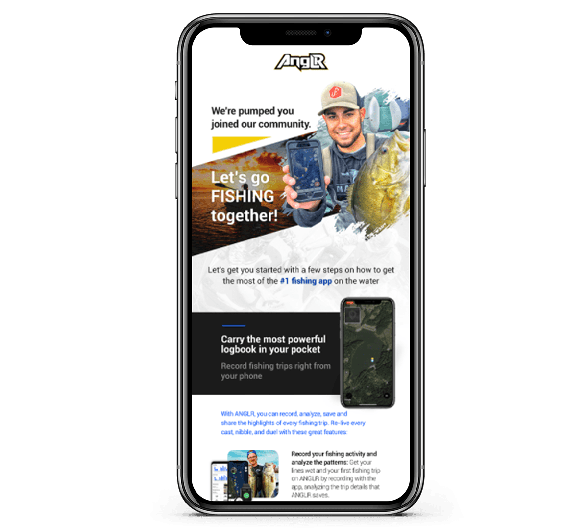 ANGLR Welcome Email Mockup