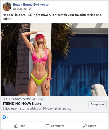 Beach Bunny paid media