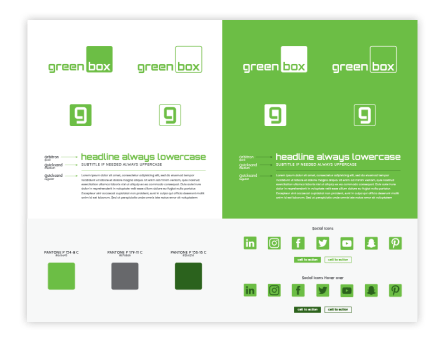 Greenbox branding guides