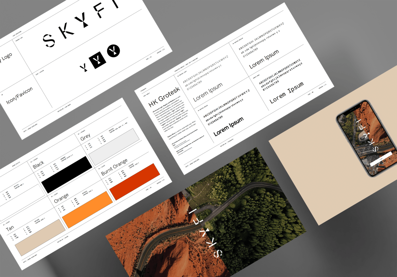 SkyFi Brand Guide Pages