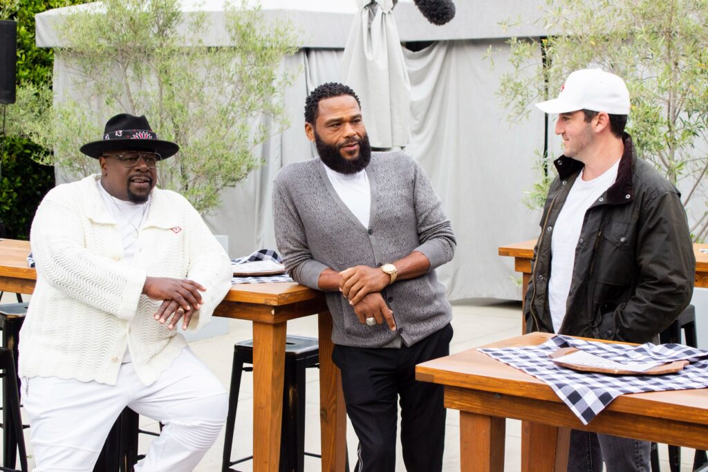 Erik Huberman with Anthony Anderson and Cedric The Entertainer