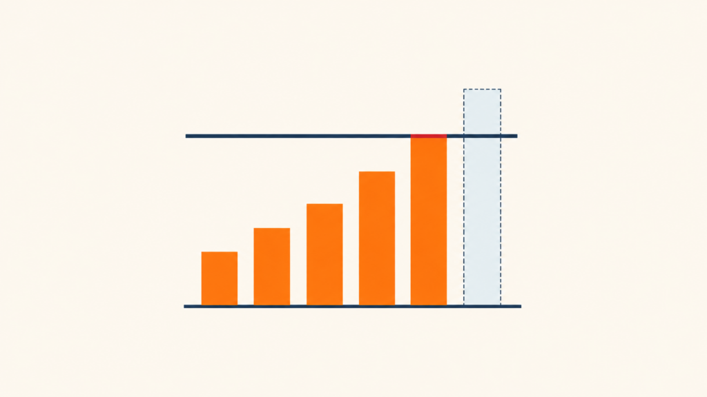 stylized bar graph
